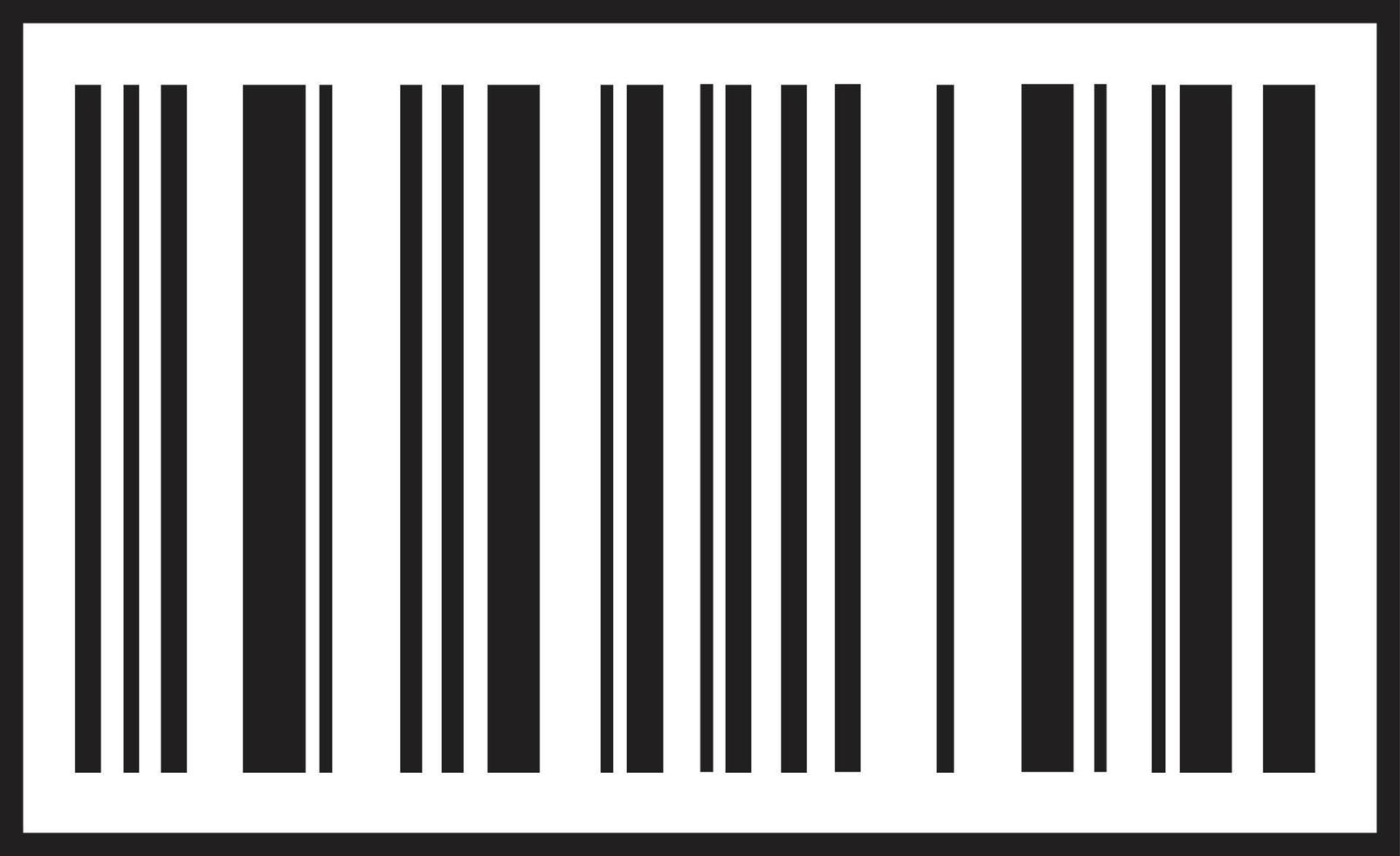 ícone de código de barras. ícone de código de barras preto. símbolo sobre o conceito de compras. vetor