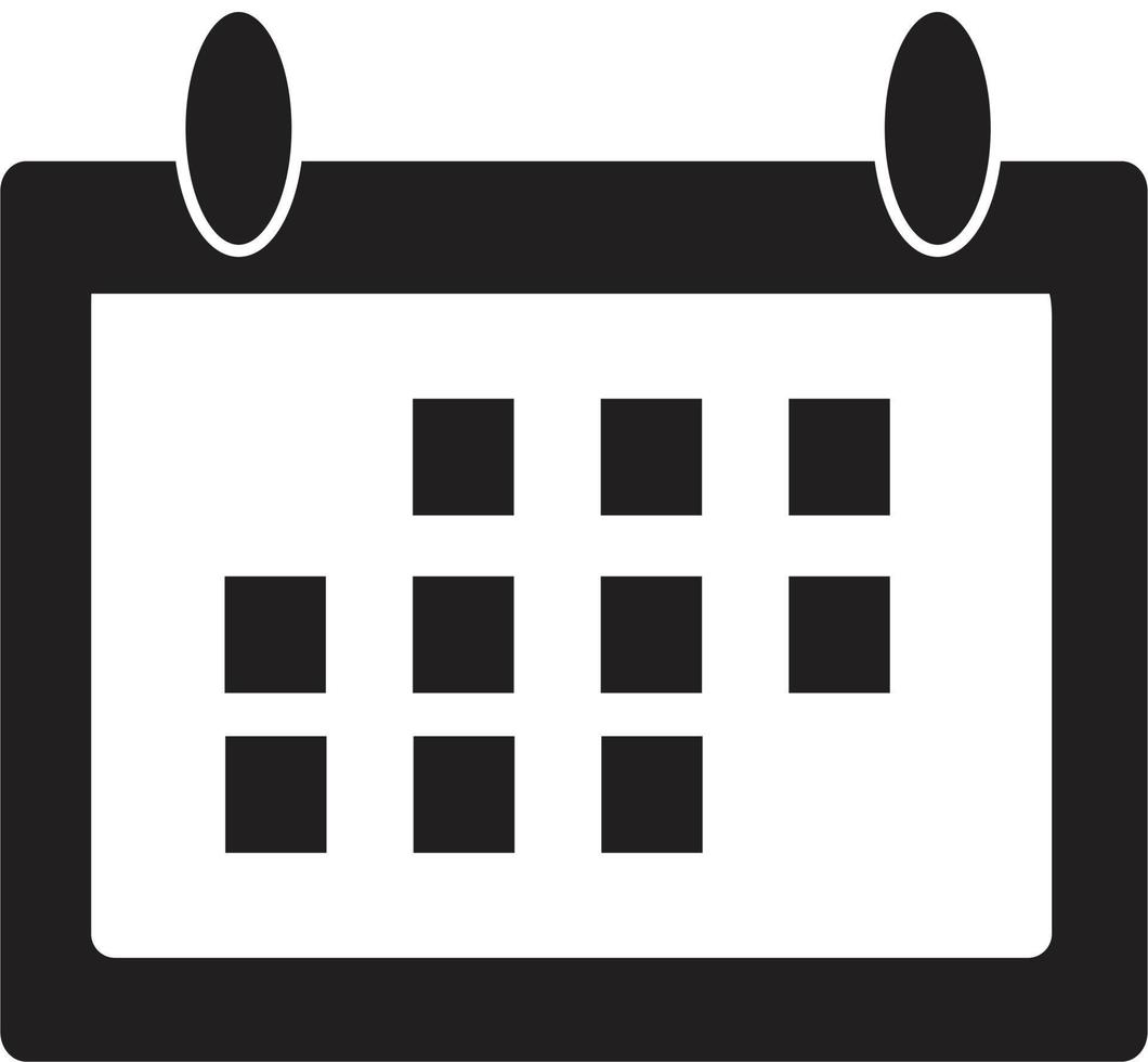 ícone de calendário. sinal de calendário. vetor