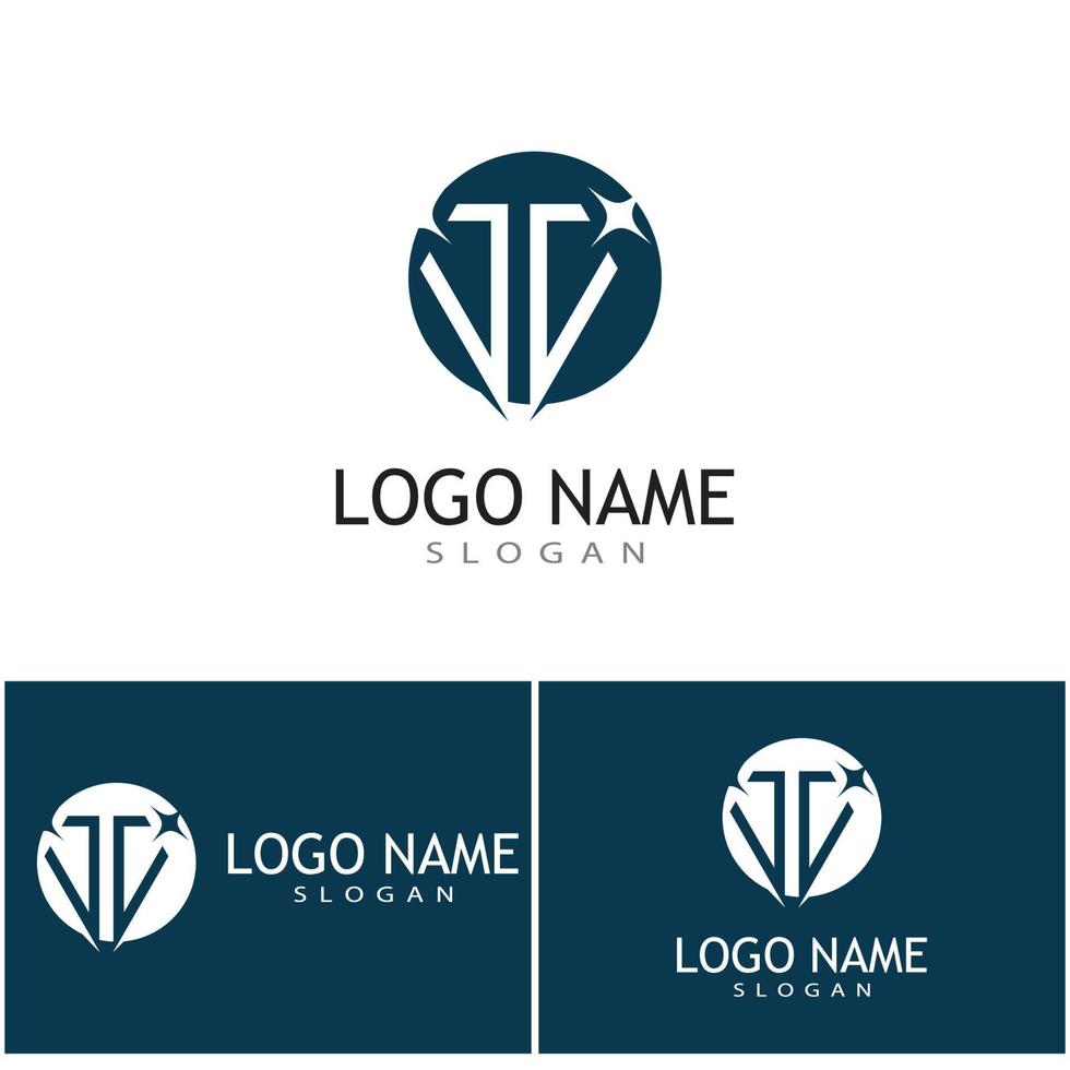 modelo de logotipo de diamante ilustração vetorial ícone design vetor