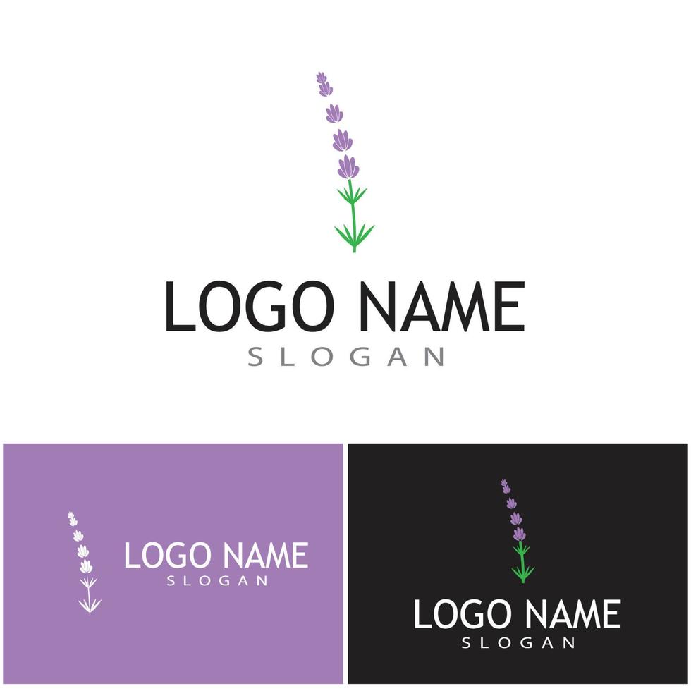 lavanda logotipo modelo vetor símbolo natureza