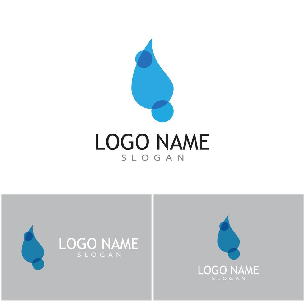 projeto de ilustração vetorial modelo de logotipo de gota d'água vetor