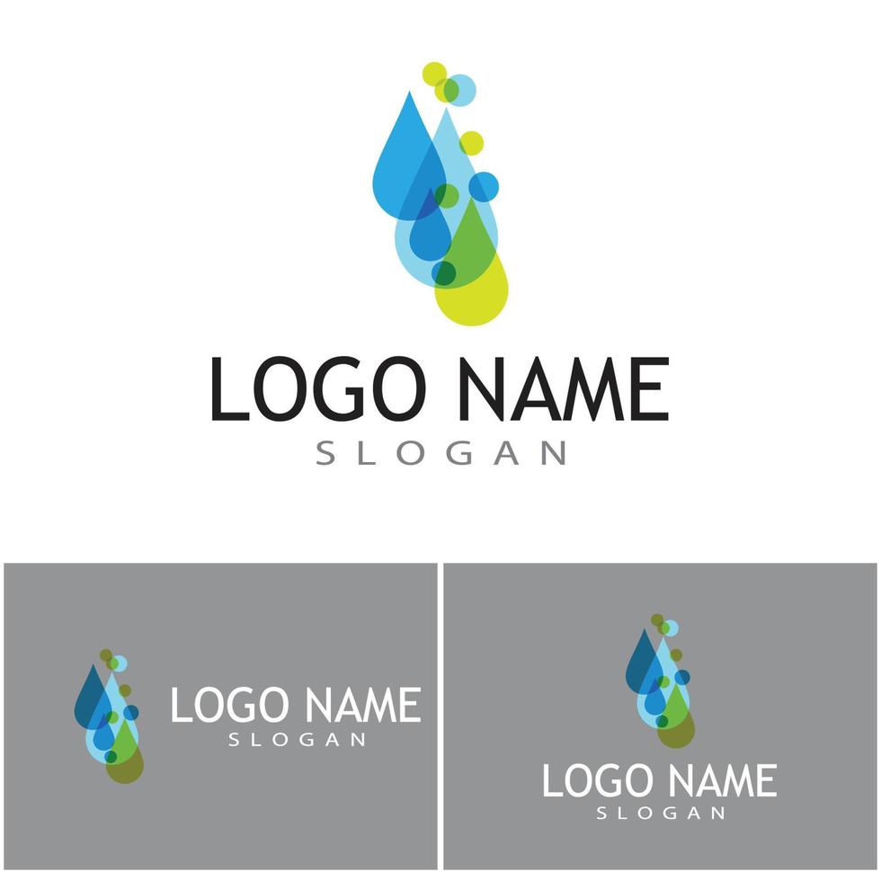 projeto de ilustração vetorial modelo de logotipo de gota d'água vetor