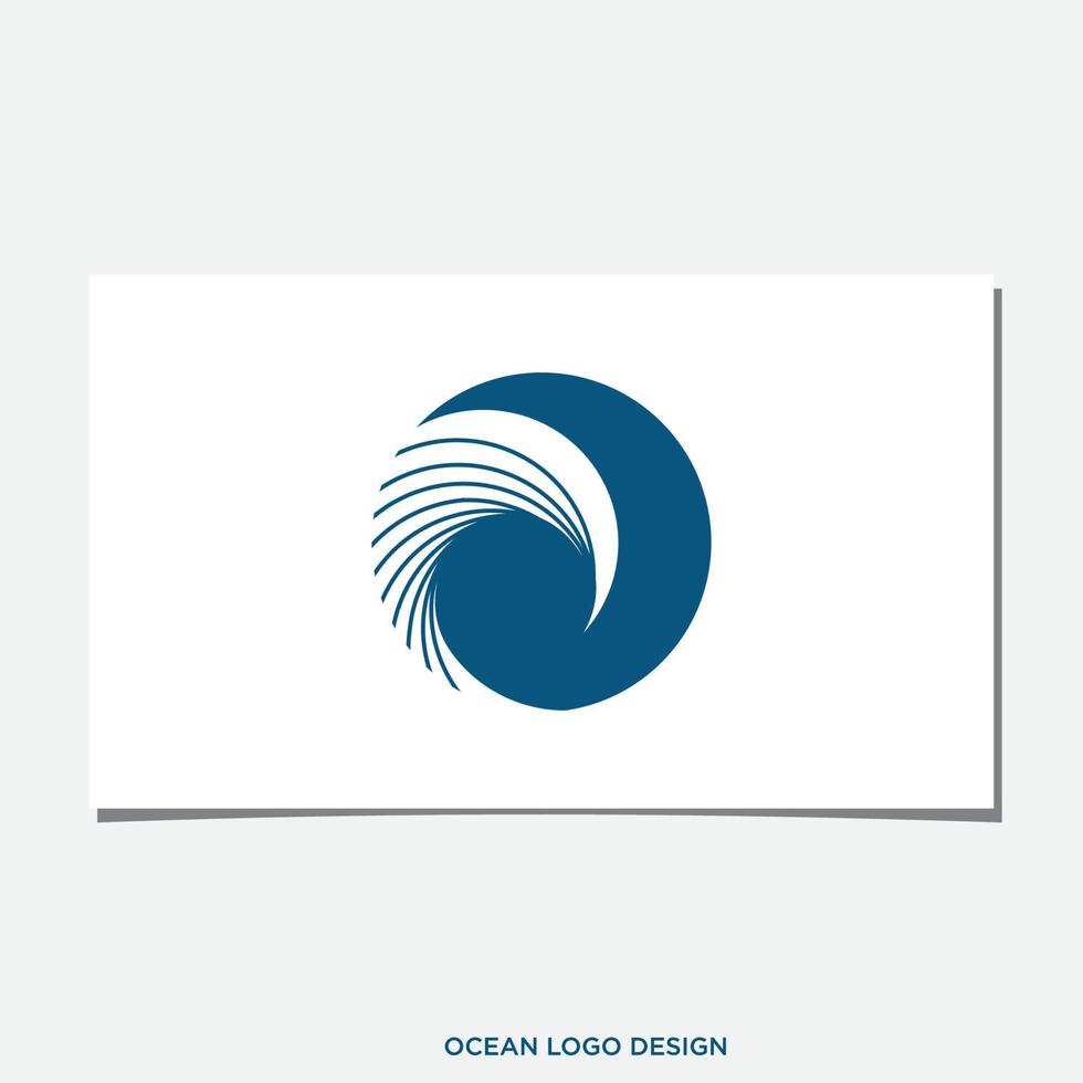 vetor de design de logotipo de ondas do mar