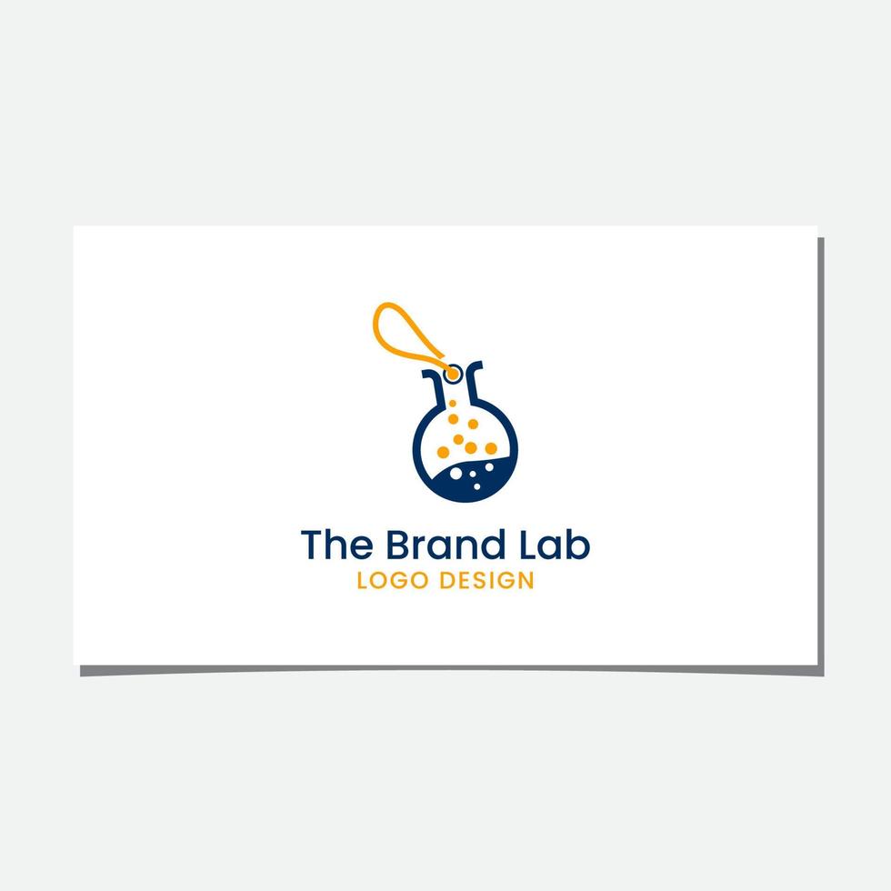 vetor de design de logotipo de venda de laboratório