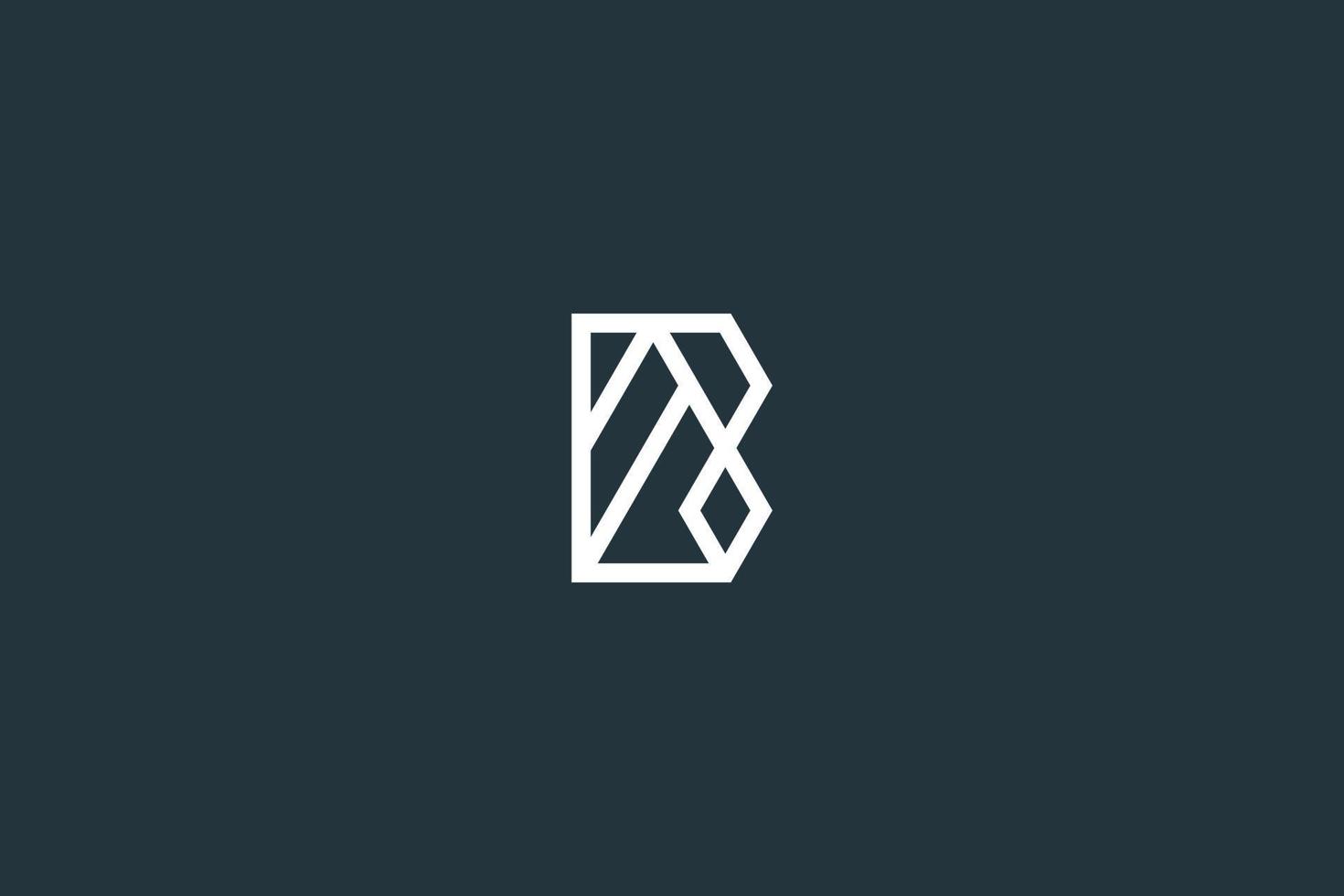 modelo de vetor de design de logotipo mínimo letra ab ou ba
