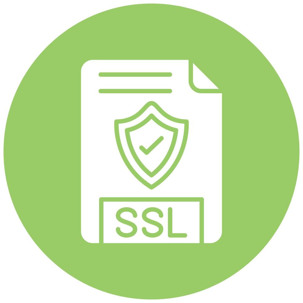 estilo de ícone de arquivo ssl vetor