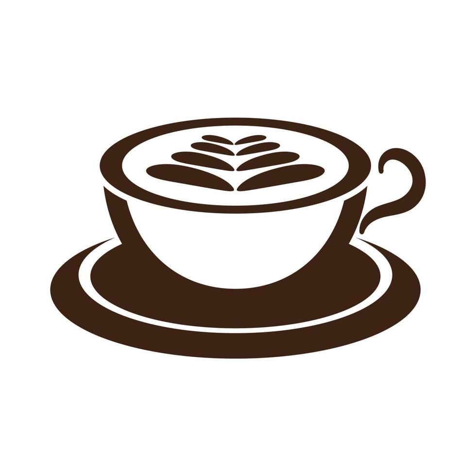 modelo de logotipo de xícara de café vetor