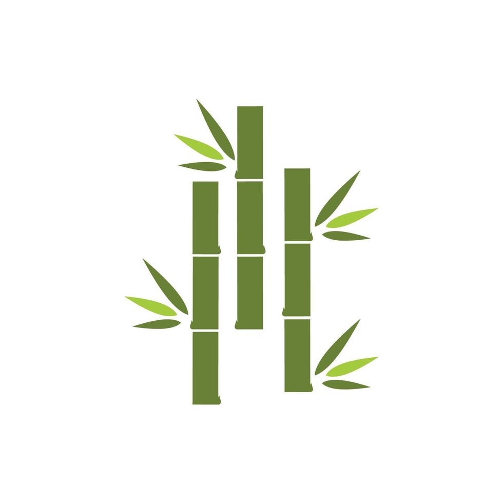 ícone de vetor de modelo de logotipo de bambu