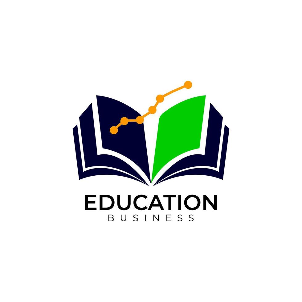 design de logotipo de educação empresarial vetor