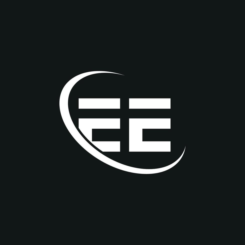 modelo de vetor gratuito de logotipo de carta ee