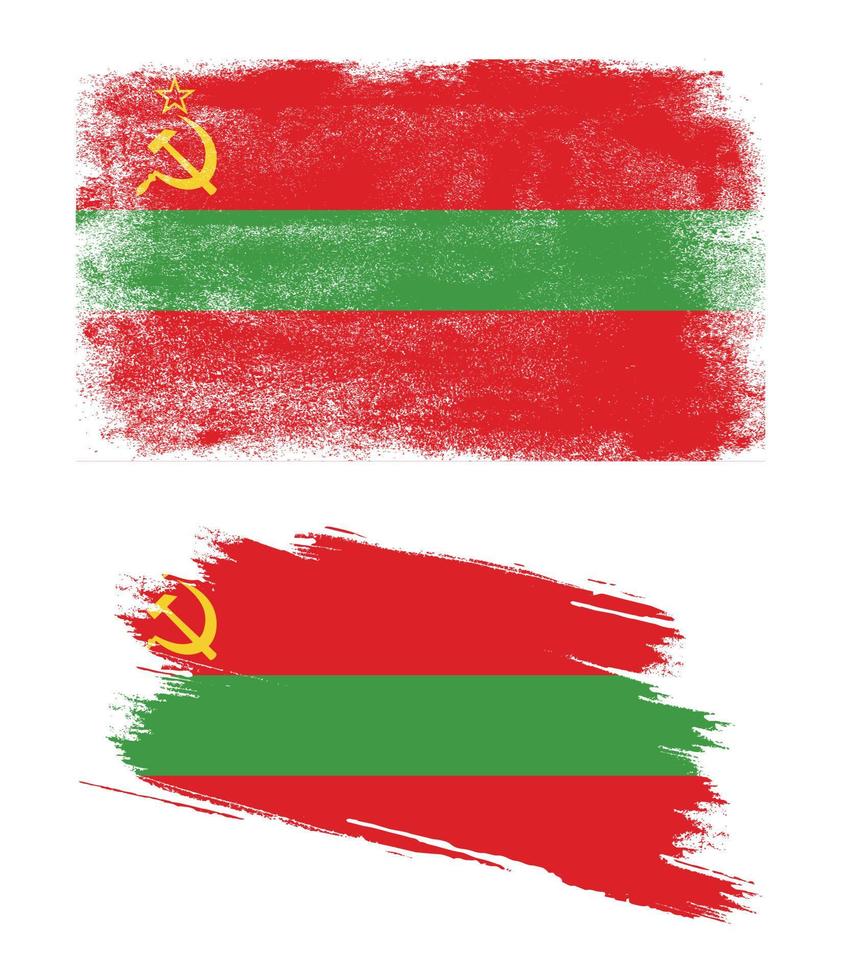 bandeira da transnístria com textura grunge vetor