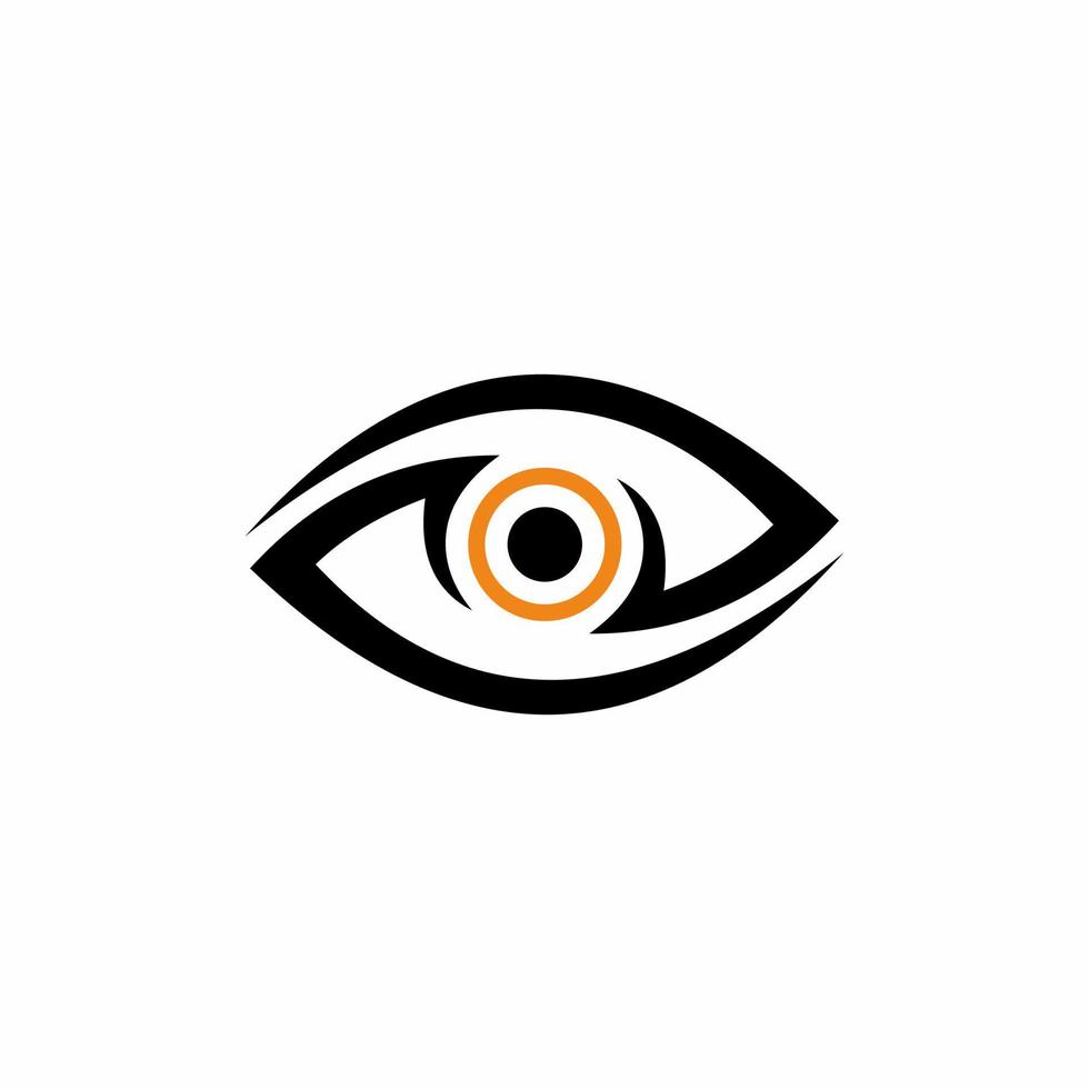 olhos de logotipo de ilustração vetor