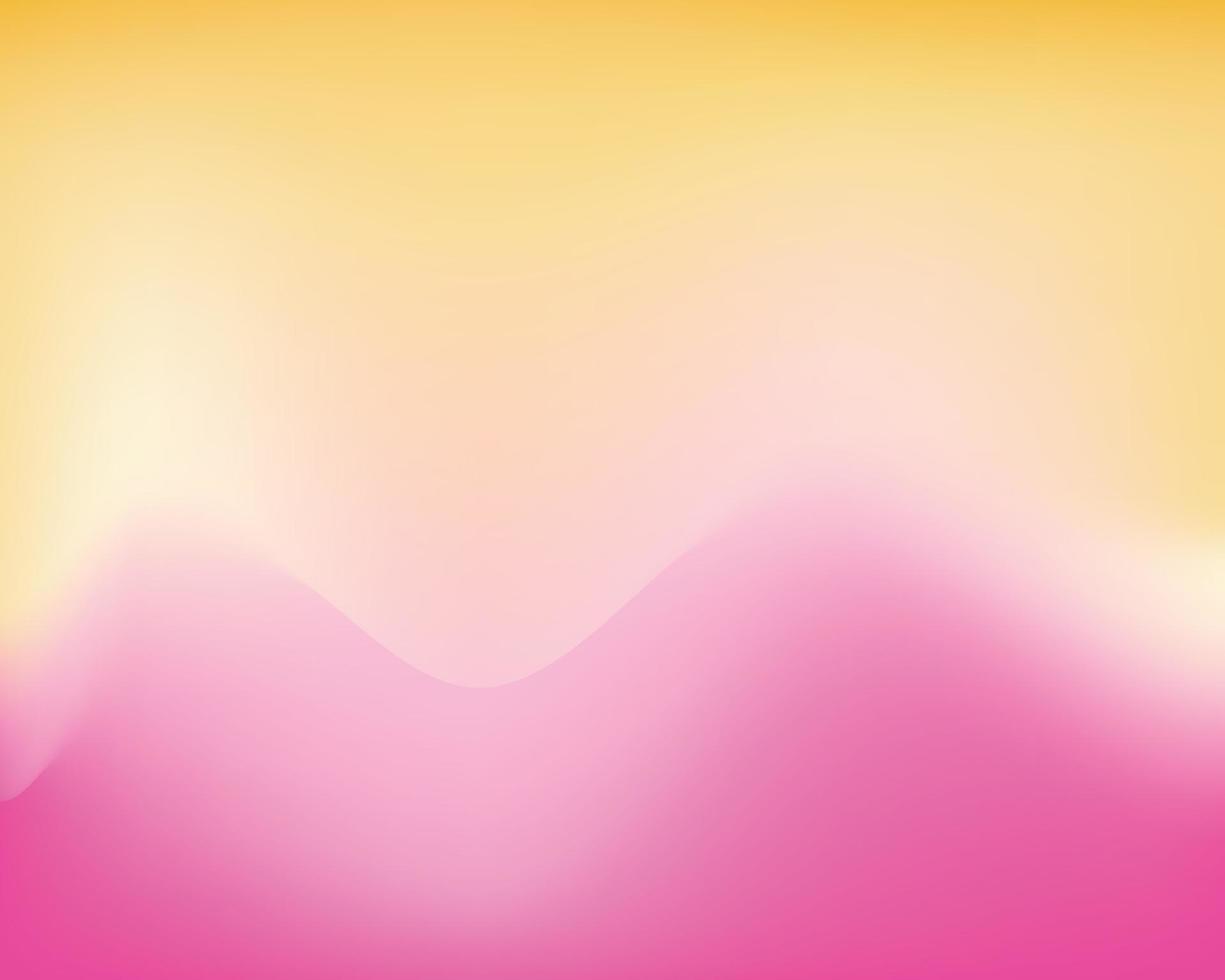 ilustração de fundo de cor gradiente rosa e amarelo vetor