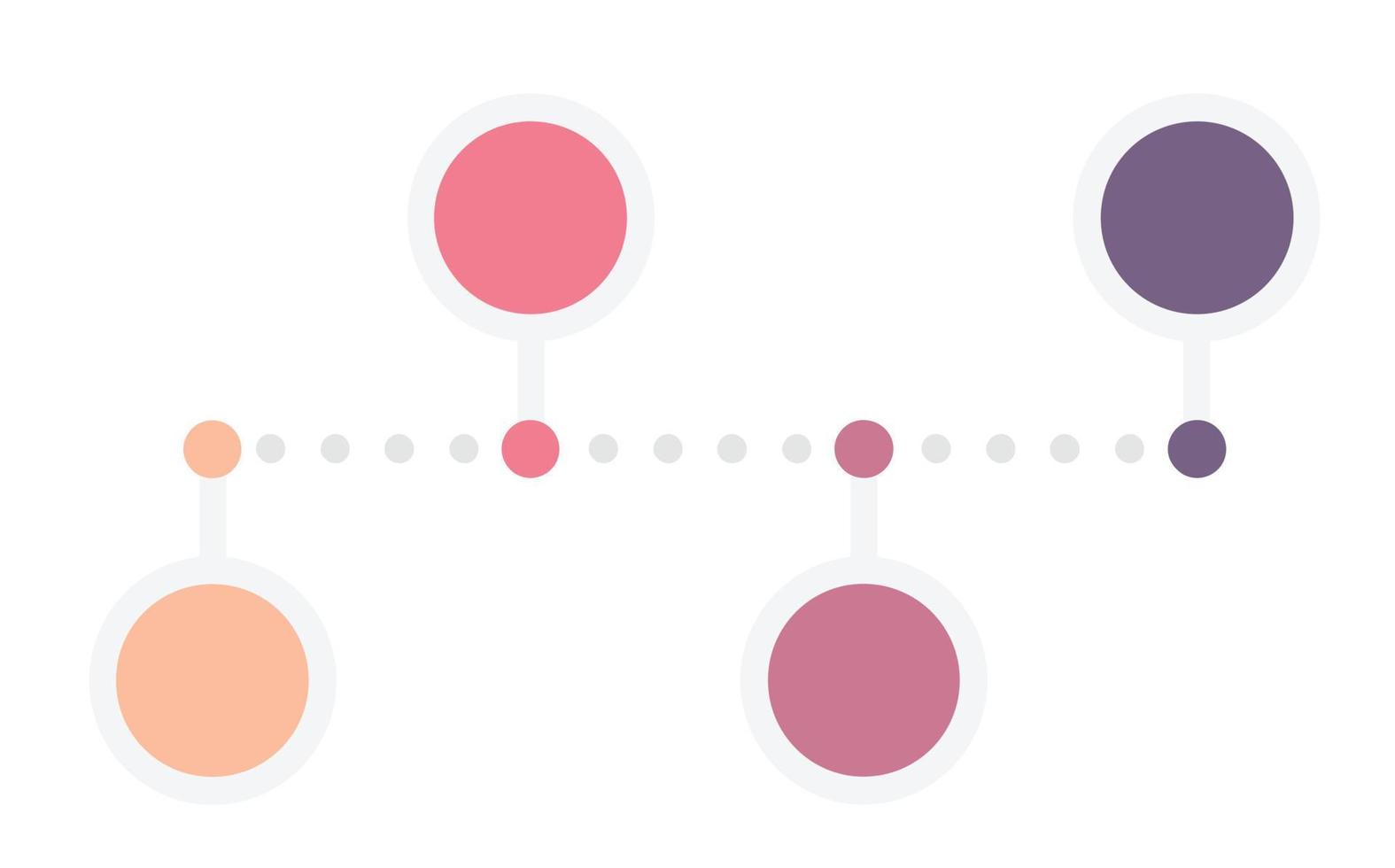 círculo de negócios. ícones de infográfico de linha do tempo projetados para modelo de fundo abstrato elemento marco diagrama moderno tecnologia de processo de marketing digital gráfico de apresentação de dados vetor