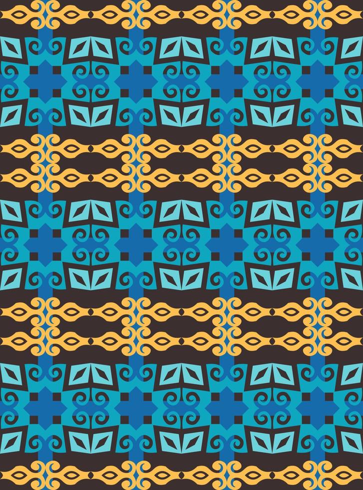 sem costura padrão de padrão de tecido indonésio pattern.traditional dayak.borneo padrão. inspiração de design vetorial. têxtil criativo para moda ou pano vetor