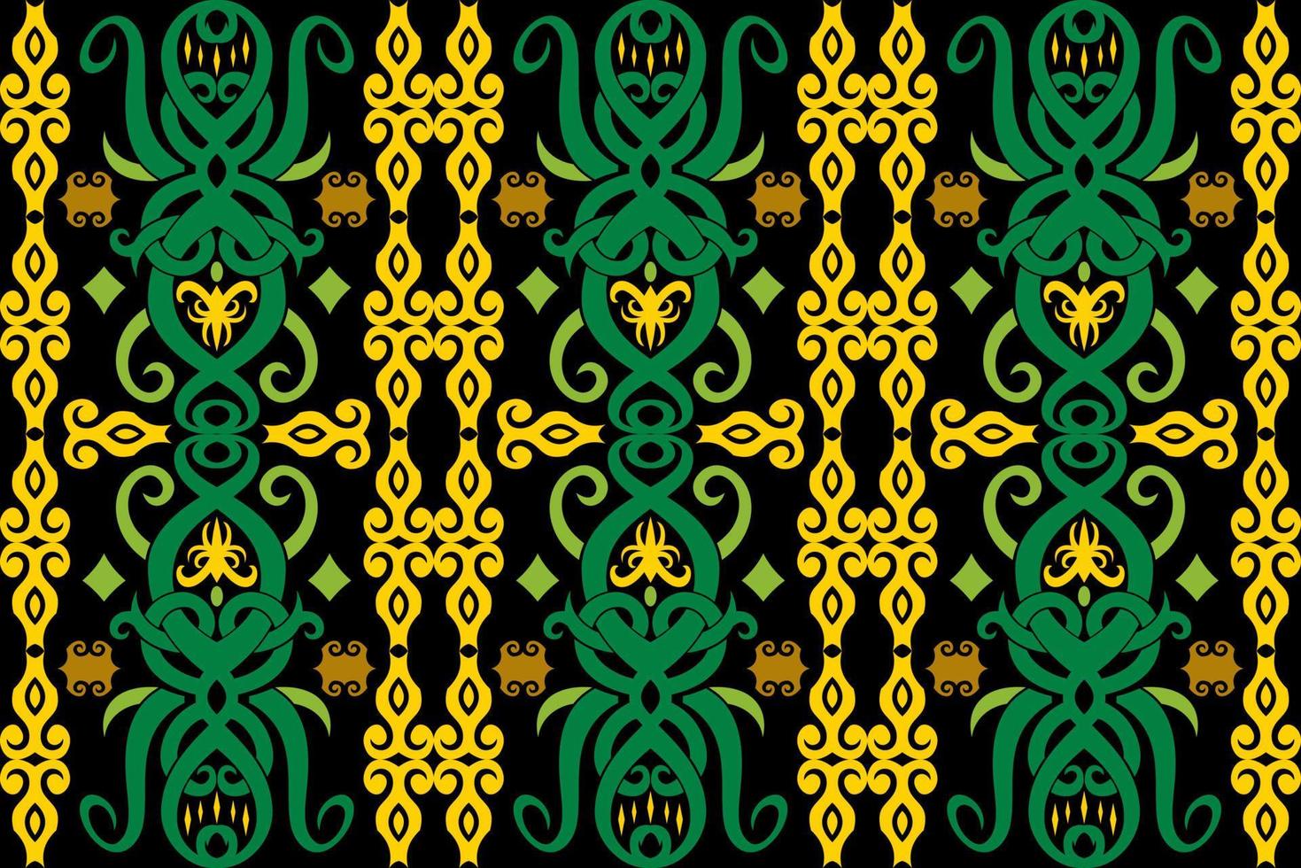 sem costura padrão de padrão de tecido indonésio pattern.traditional dayak.borneo padrão. inspiração de design vetorial. têxtil criativo para moda ou pano vetor