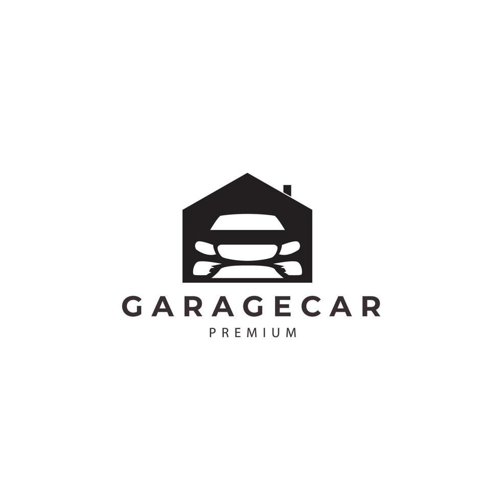 garagem carro logotipo automotivo vetor símbolo ícone ilustração design moderno