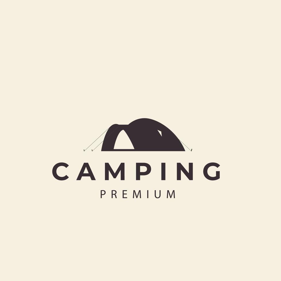 tenda de acampamento aventura escoteiro logotipo vetor ícone símbolo ilustração design