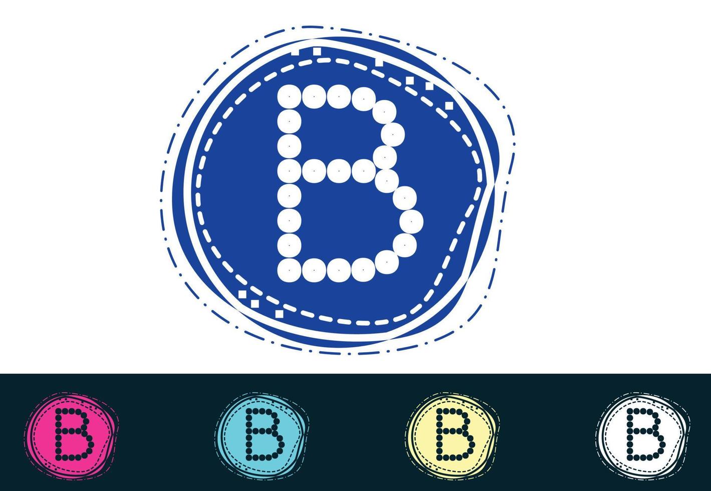 letra b novo design de logotipo e ícone vetor