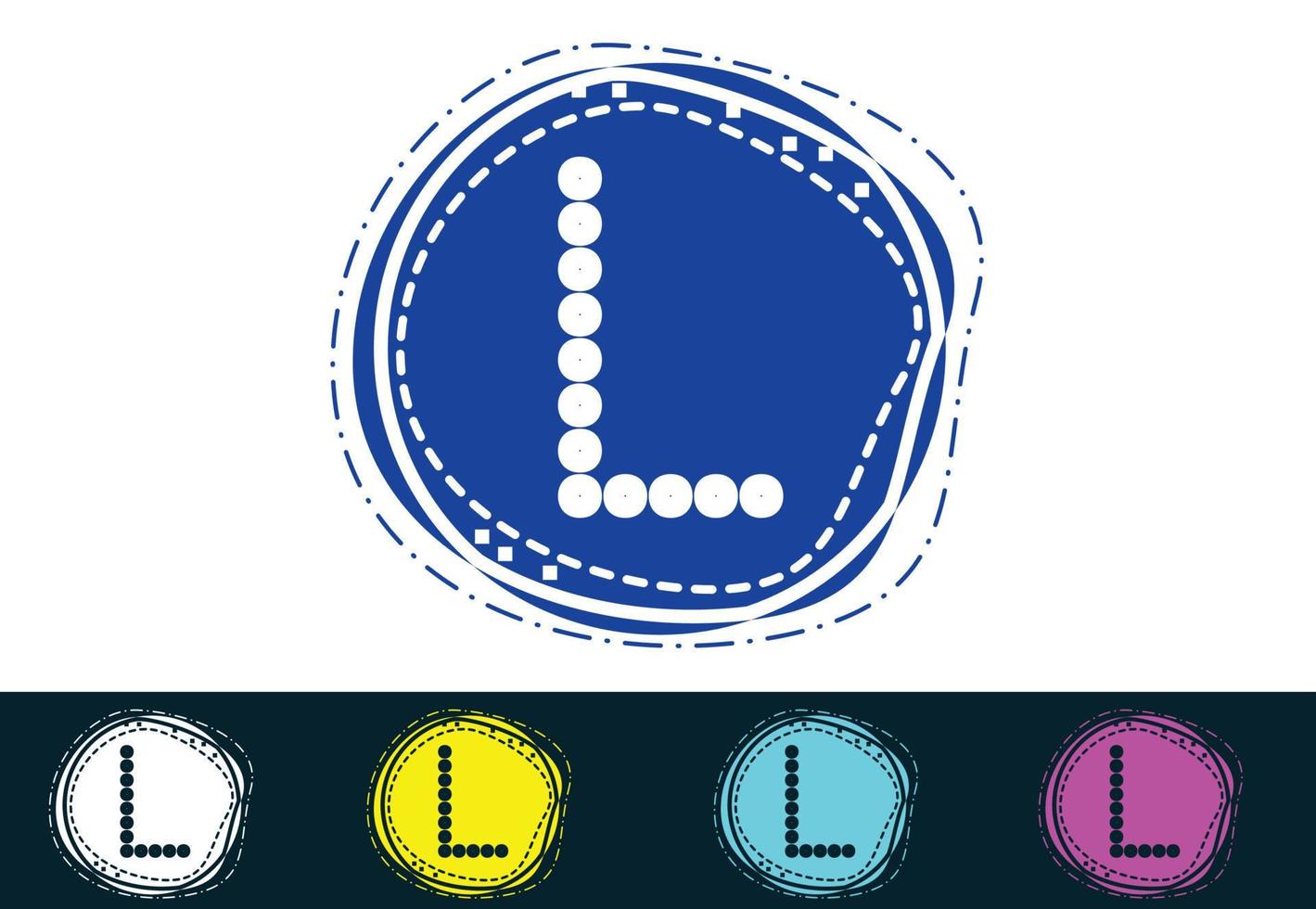 l letra novo logotipo e design de ícone vetor
