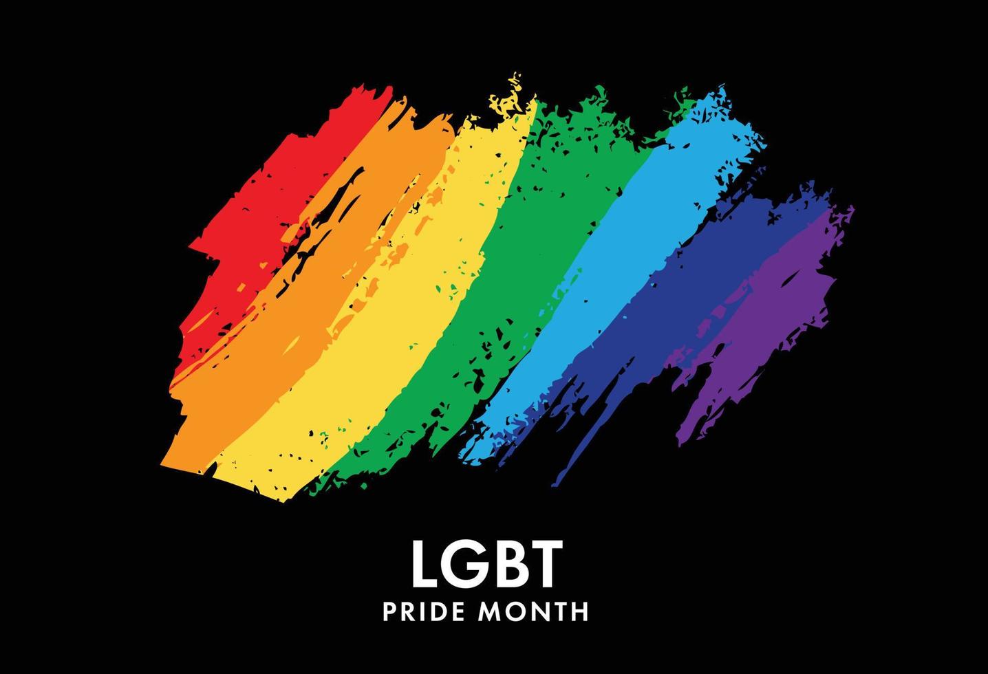 bandeira orgulho arco-íris lgbt lésbica. conceito lgbt. ilustração vetorial. vetor