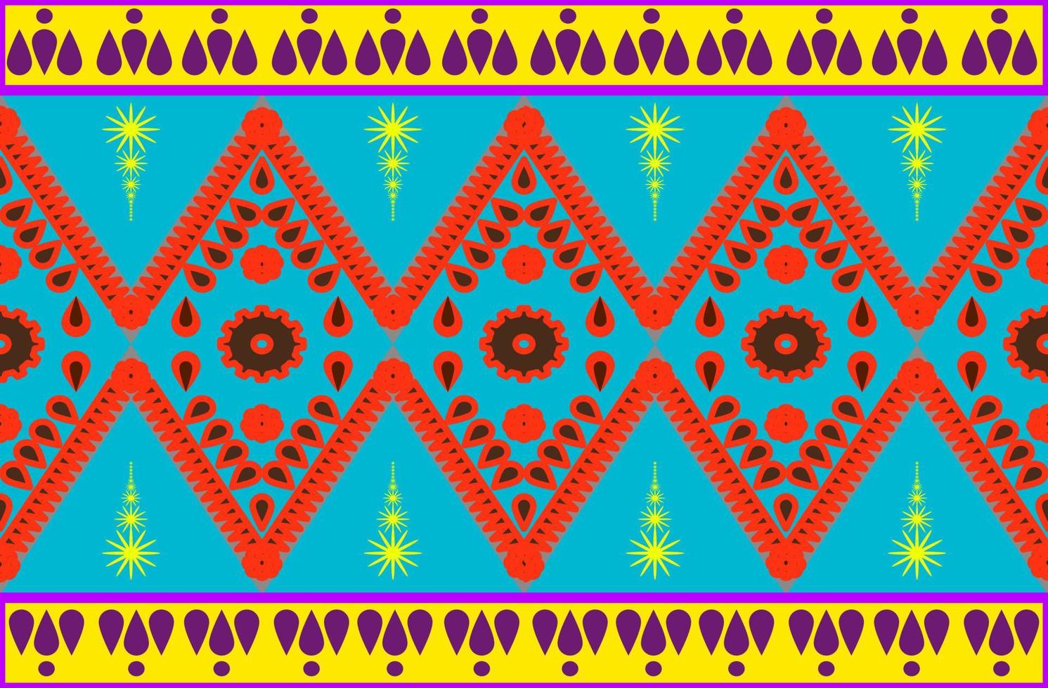desenhos de padrões geométricos de estilo nativo são usados para destruir tecidos, fundos e acessórios. vetor