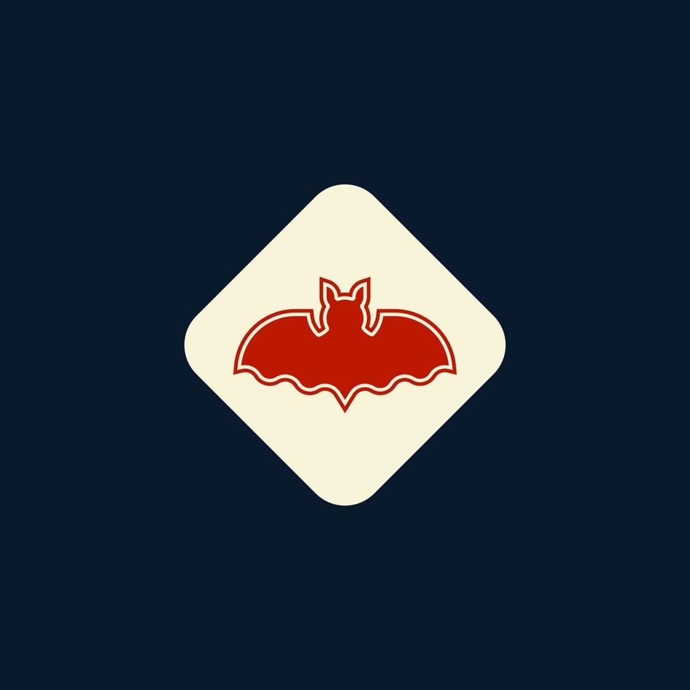 animal de morcego para logotipo de esporte ou vestuário. vetor