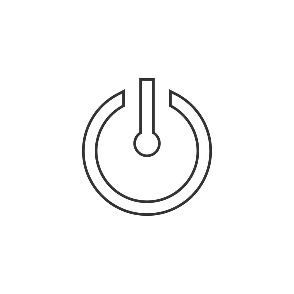 ícone de energia isolado no fundo branco vetor