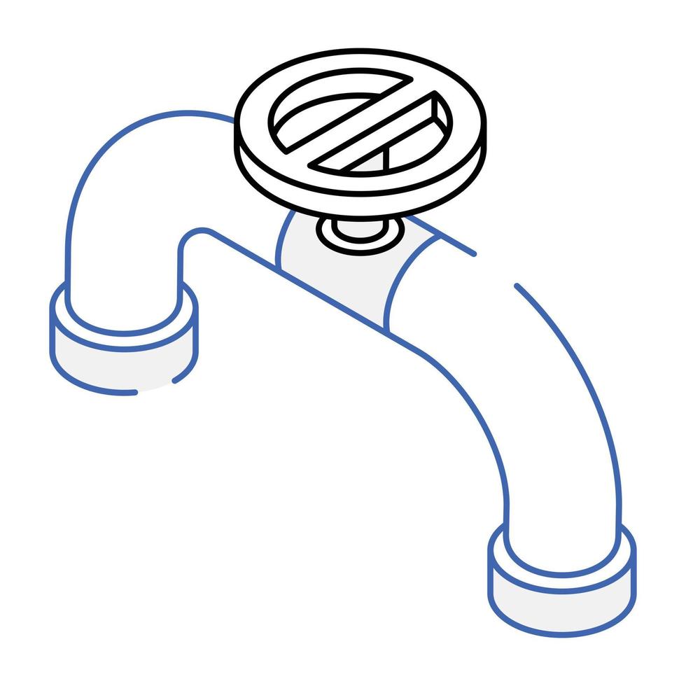 ícone premium da torneira está pronto para uso vetor