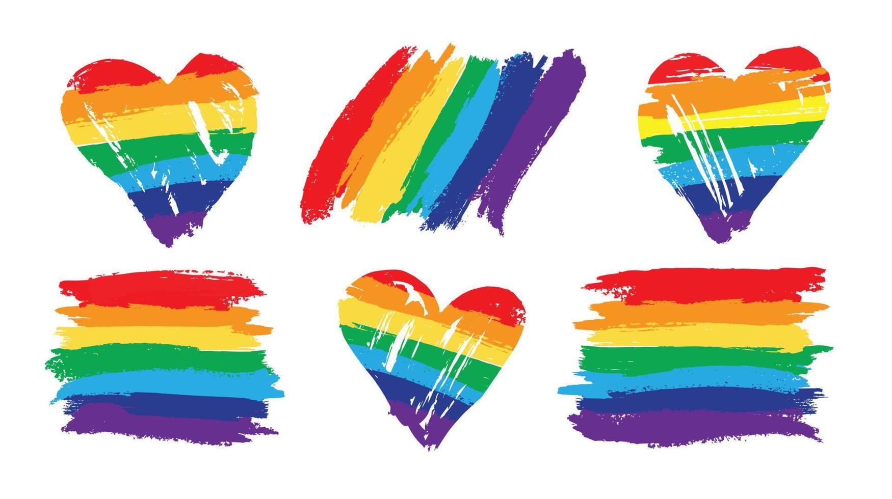 conceito lgbt. bandeira orgulho arco-íris lgbt lésbica. ilustração vetorial. vetor