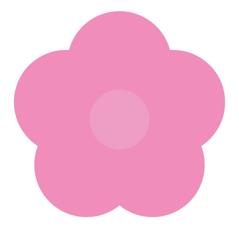 ilustração em vetor de cor plana de ícone de flor de sakura