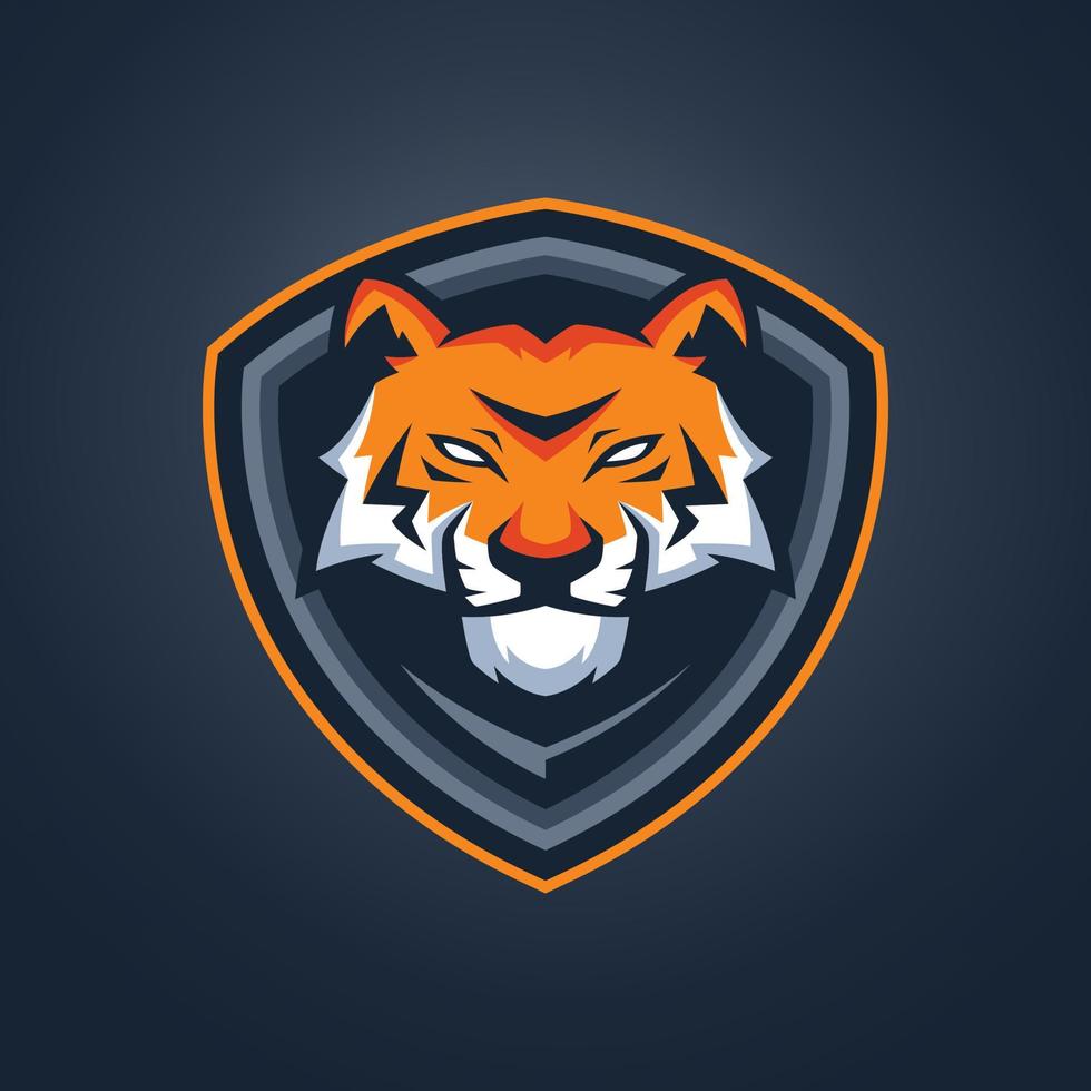modelos de logotipo de esports de tigre vetor
