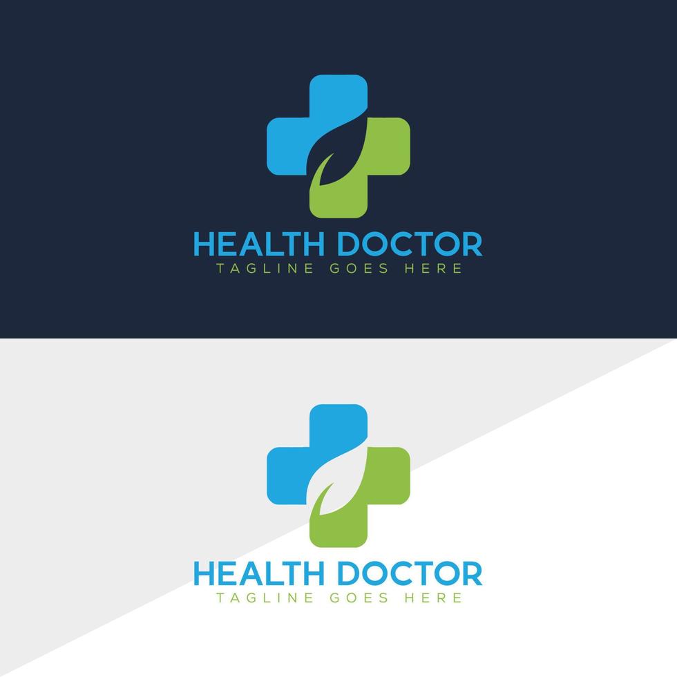 logotipo médico, modelo de design de vetor de logotipo de saúde