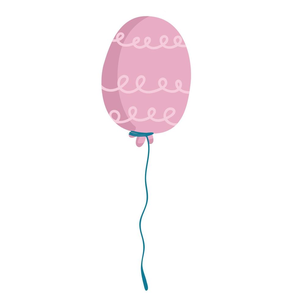ícone de balão, estilo moderno de design plano mínimo, ilustração vetorial. balão de festa. comemorar, design de férias vetor
