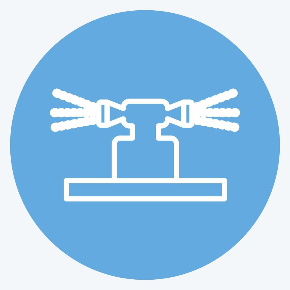 irrigação de ícone. adequado para símbolo de jardim. estilo de olhos azuis. design simples editável. vetor de modelo de design. ilustração de símbolo simples