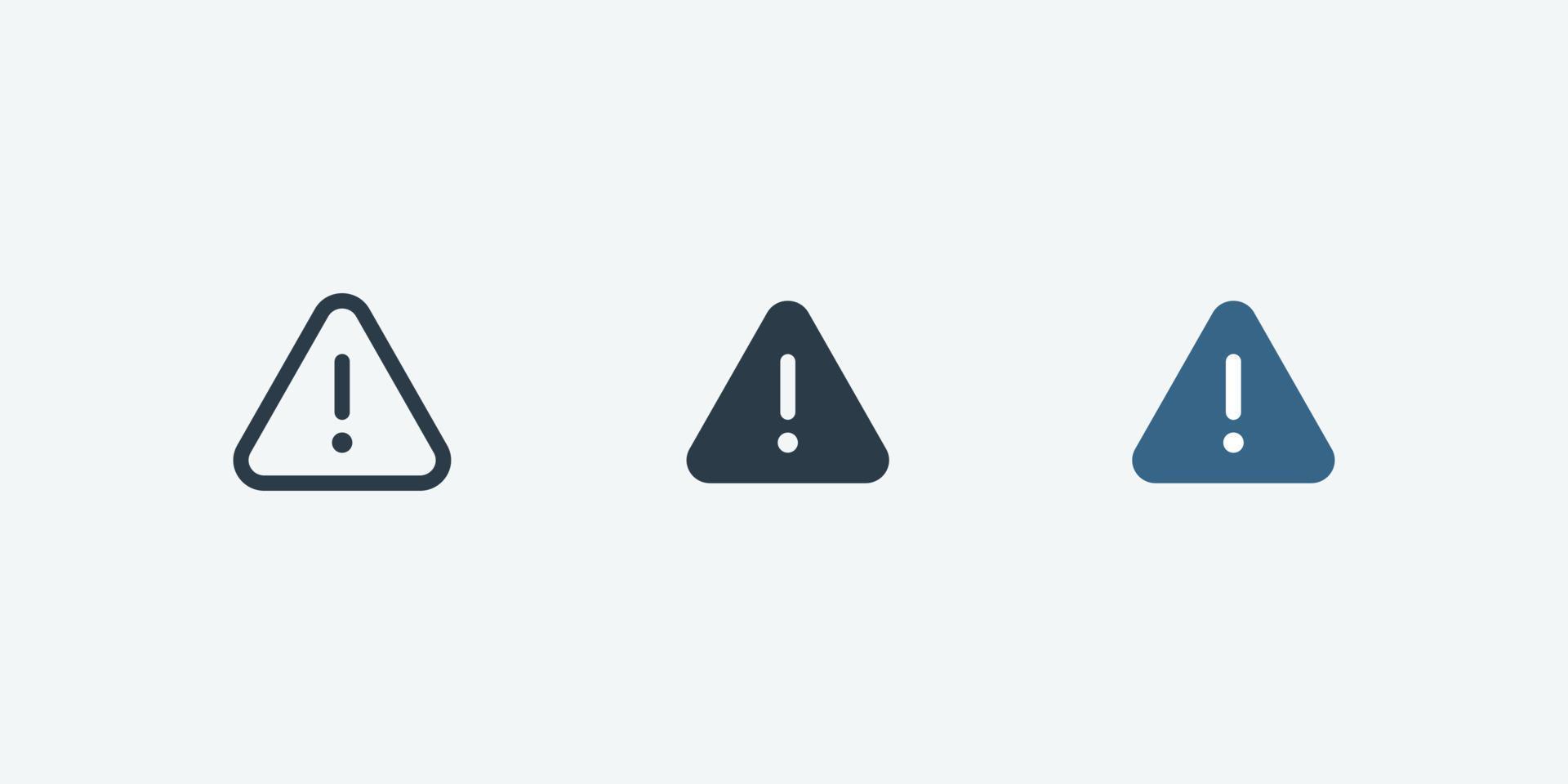 ícone de vetor de alerta isolado para interfaces de design de aplicativos e web