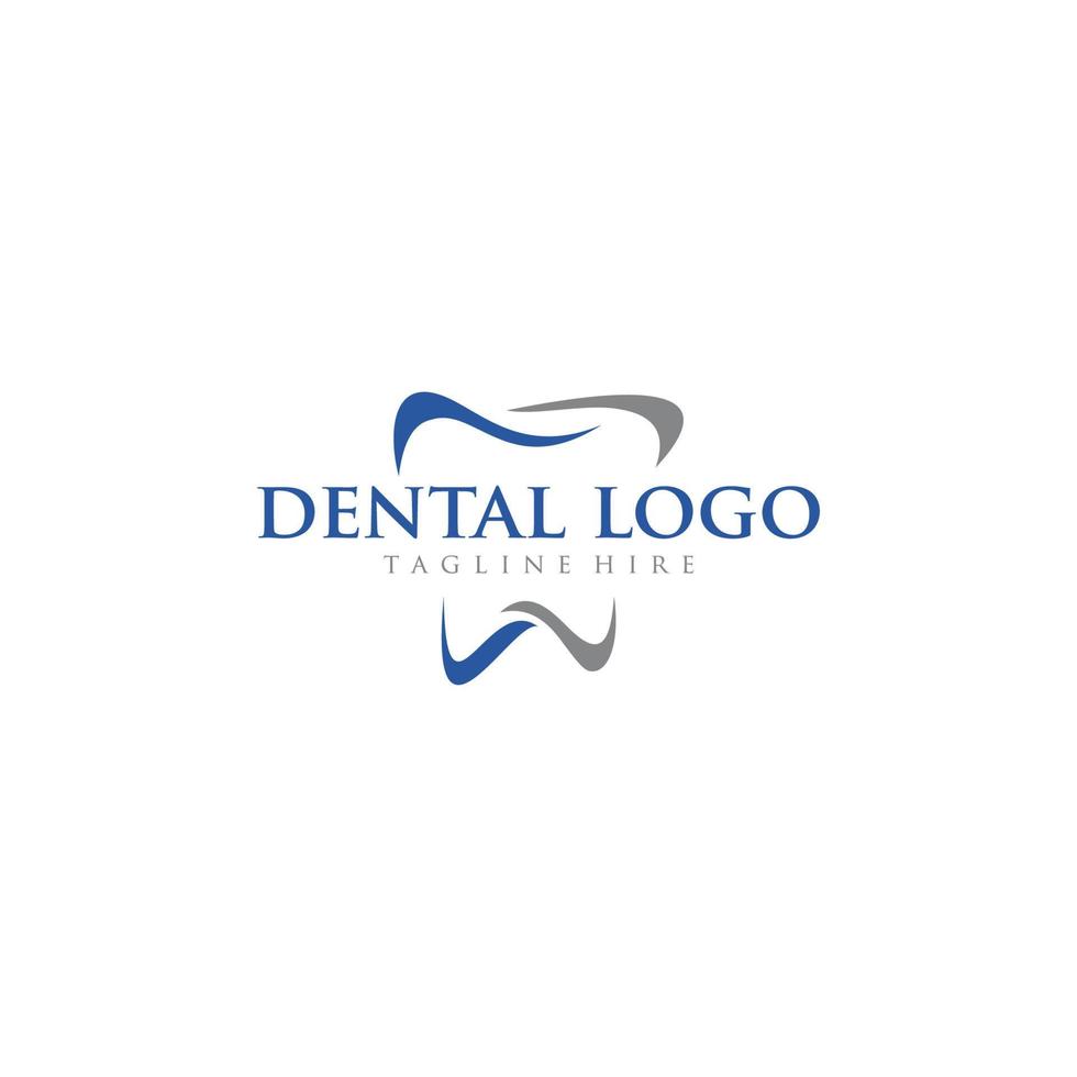 logo dental design.creative dentista logo. logotipo de vetor da empresa criativa de clínica odontológica.