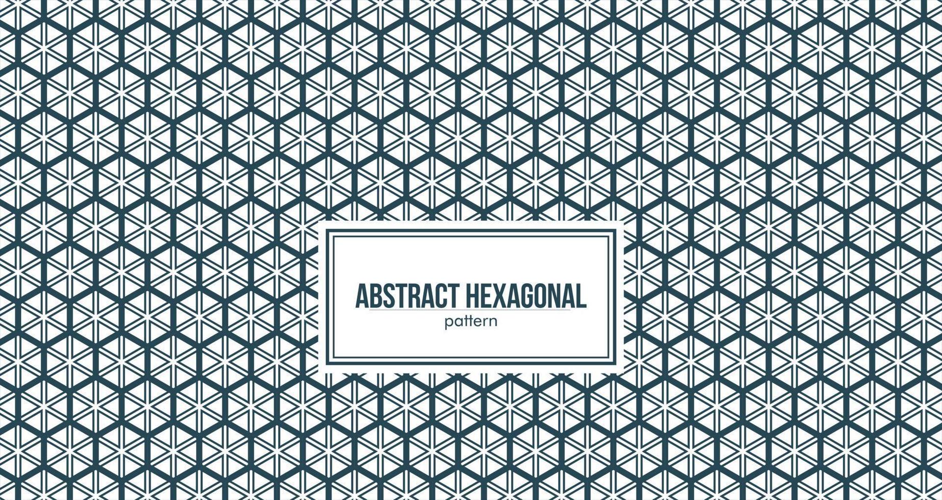 padrão hexagonal abstrato com linhas adicionais dentro vetor