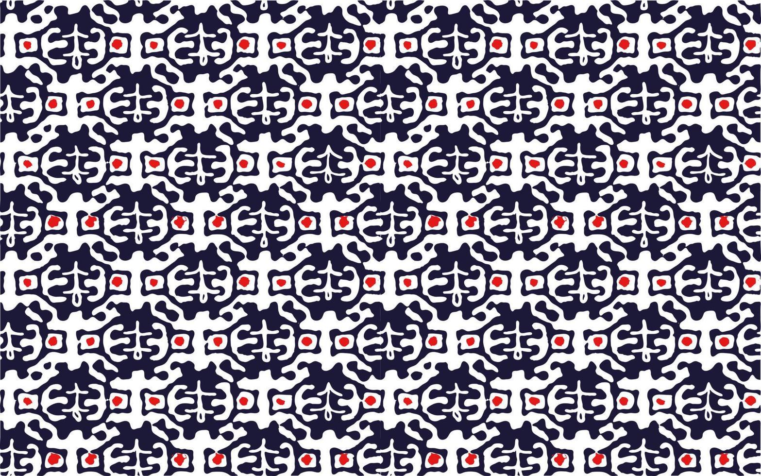 padrão de estilo étnico com motivo simples, perfeito para têxteis e decoração vetor