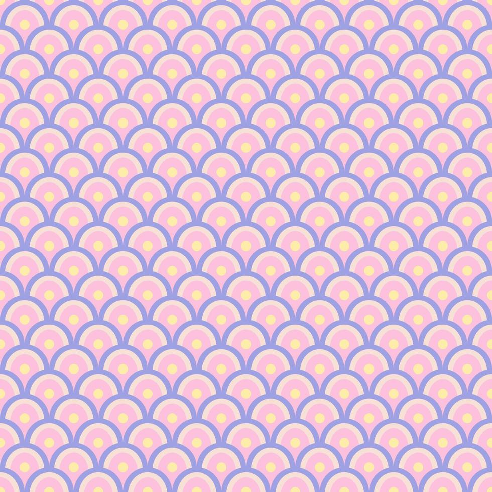 simples geométrico sem costura de fundo em estilo japonês com cor rosa e roxa. vetor