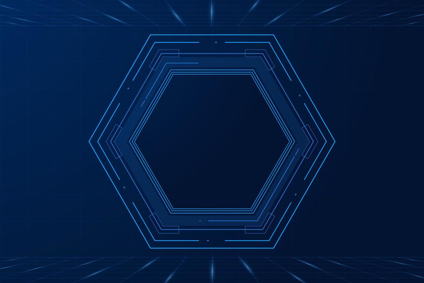 padrão futurista hexagonal de ficção científica vetorial, fundo de tecnologia futura de inovação, vetor