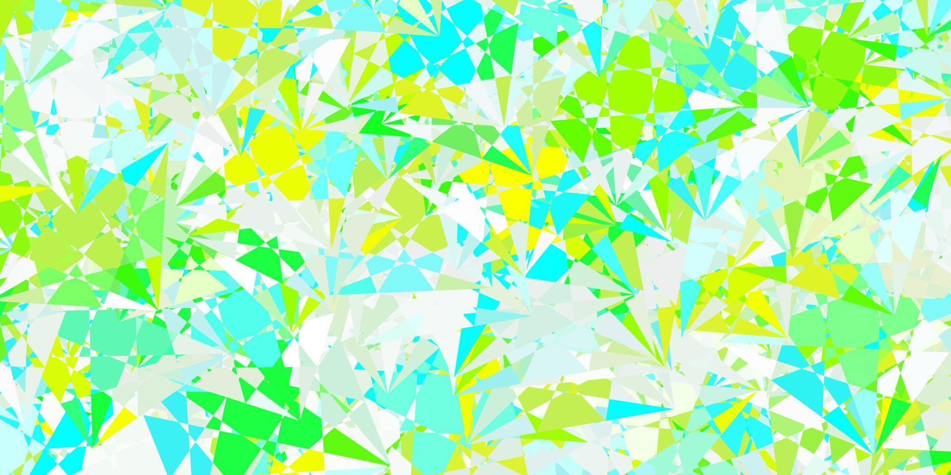 fundo vector azul e verde claro com triângulos.