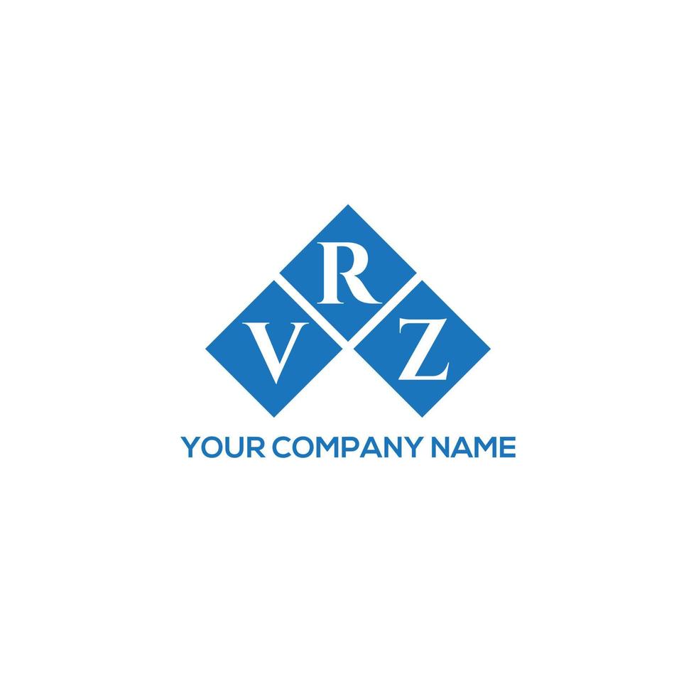 design de logotipo de carta vrz em fundo branco. conceito de logotipo de letra de iniciais criativas vrz. design de letra vrz. vetor