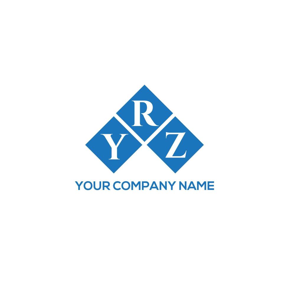 design de logotipo de carta yrz em fundo branco. conceito de logotipo de letra de iniciais criativas yrz. design de letra yrz. vetor