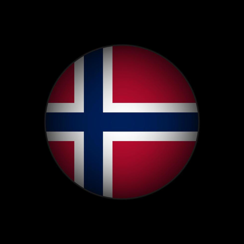 país noruega. bandeira da noruega. ilustração vetorial. vetor