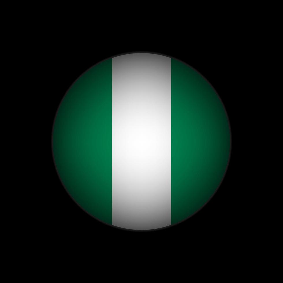 país Nigéria. bandeira da Nigéria. ilustração vetorial. vetor