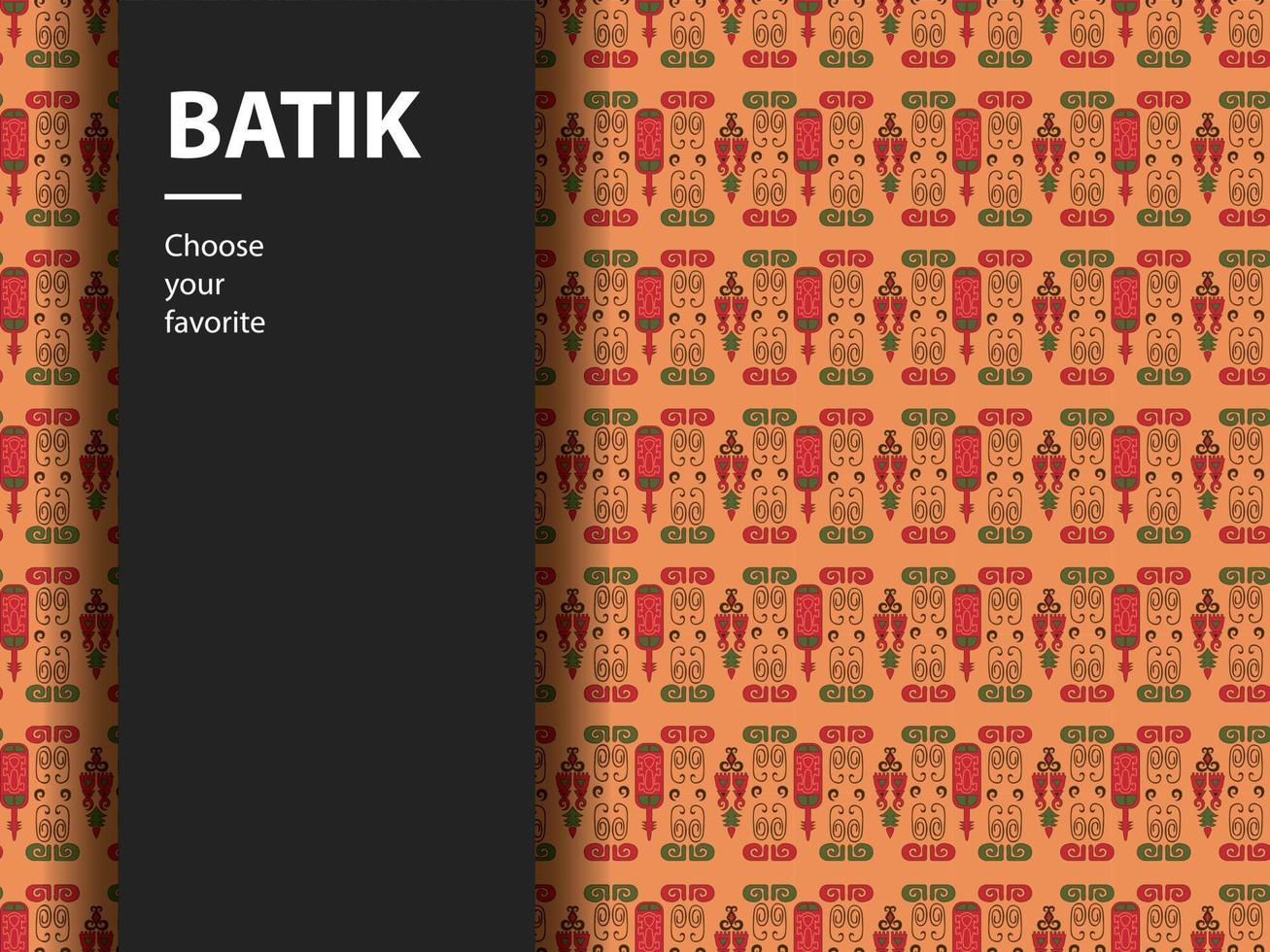 vetor de batik étnico padrão indonésio moda sem costura vintage têxtil abstrato