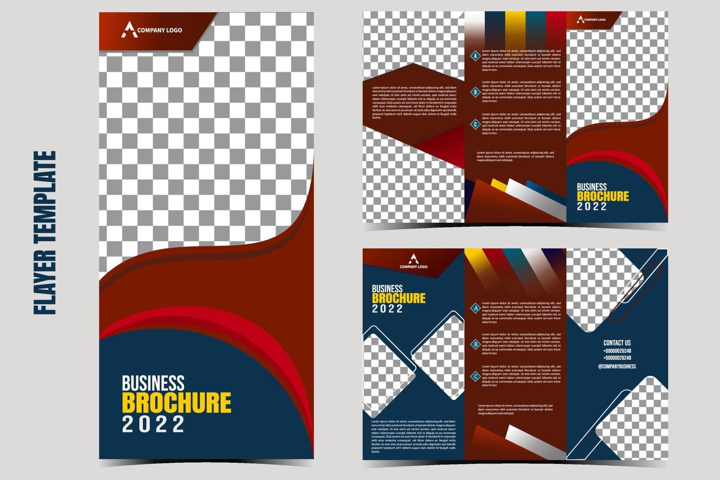 design de layout de modelo com capa para perfil da empresa, relatório anual, folheto, folheto, apresentação, revista, livreto. e escala de tamanho a4 para edição. vetor