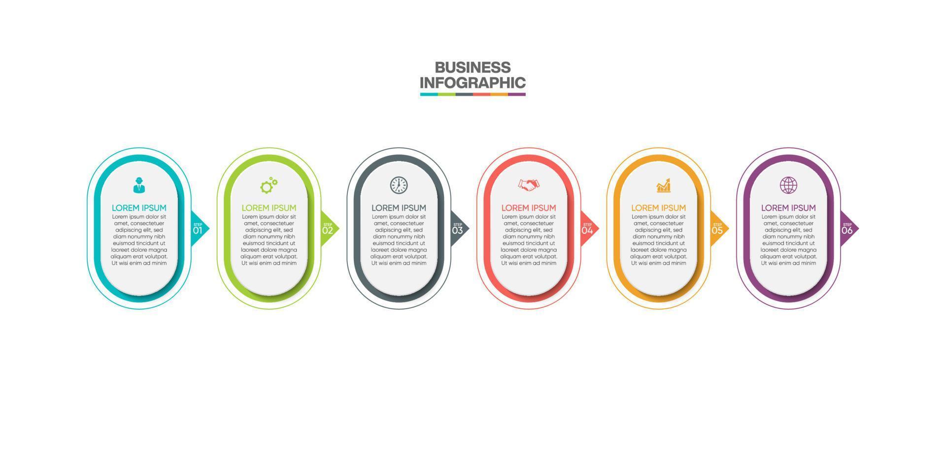 apresentação modelo de infográfico de negócios vetor