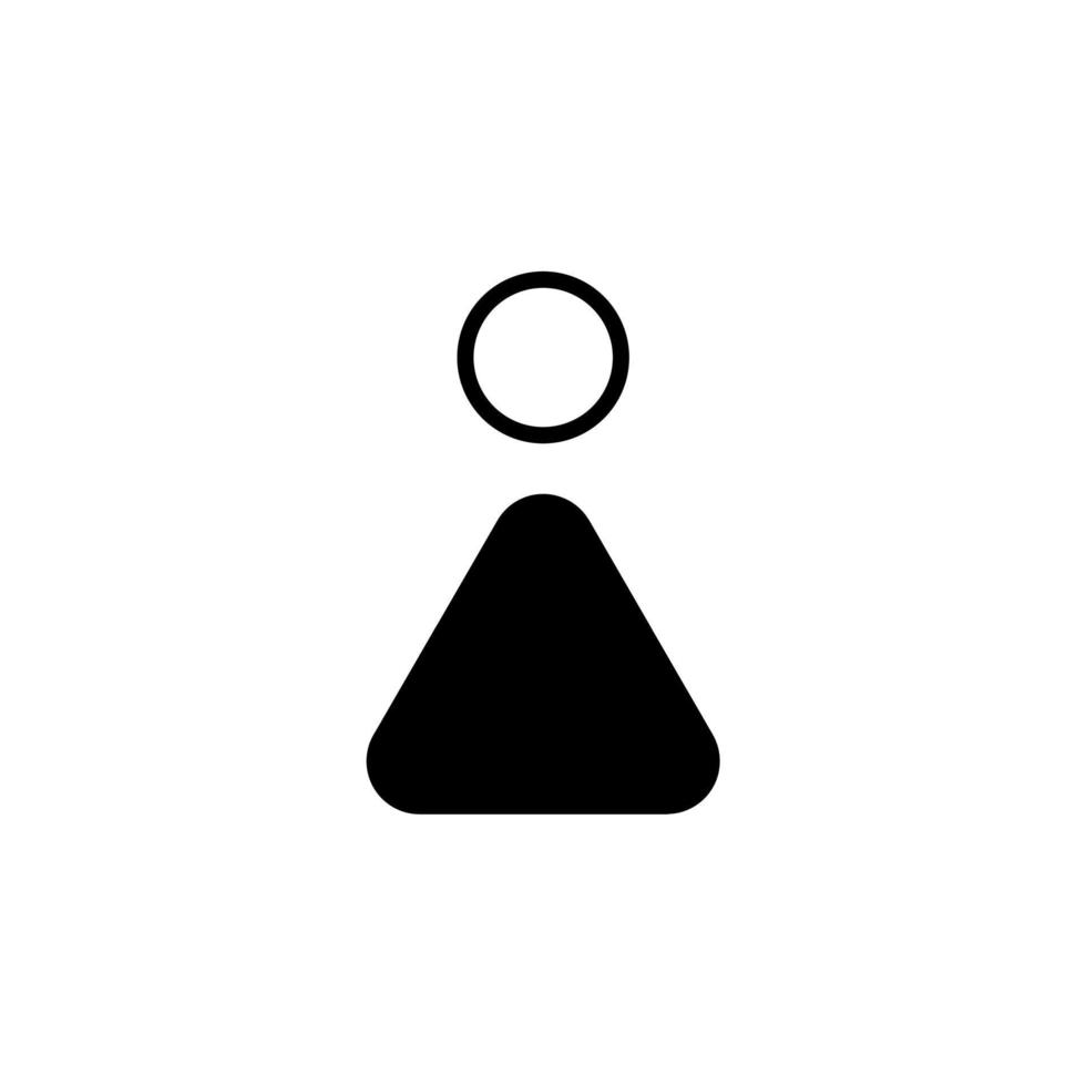 gênero, sinal, masculino, feminino, modelo de logotipo de ilustração vetorial de ícone de linha sólida reta. adequado para muitos propósitos. vetor